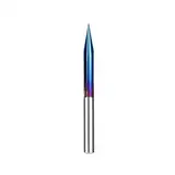 Gravur-Bit, 4 mm Schaft, CNC-Schnitz-Bit, 15–30 Grad, V-förmiger Fräser, Nano-blau beschichteter Schaftfräser, Hartmetall-Fräser(20DX0.3)