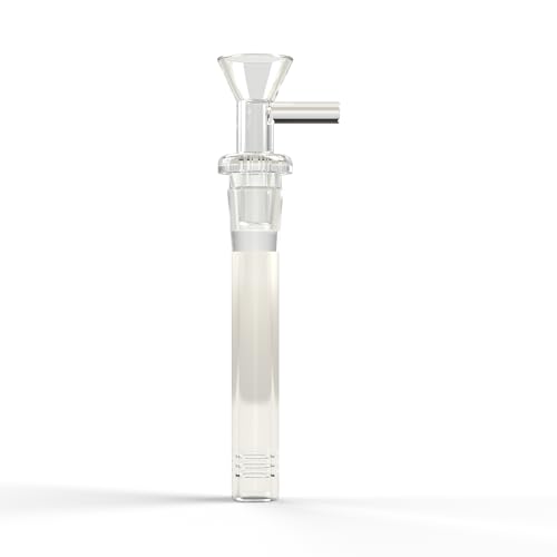 NOBLE HOOKAH Glas Bong Downstem 18,8 Schliff 11cm Länge mit Glasbong schalen adapter für Wasser Bong