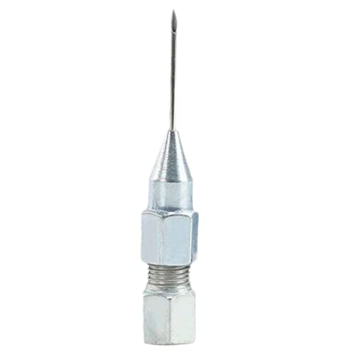 BGGGG Steel Dispensing Needle for Refilling Adhesive Syringes, Tip Head Grease Nozzle Grease Accessories Sealed Bearing with Free of Disassembly, Refueling Detachable 3.1 × 0.4 × 0.4in(1PC)