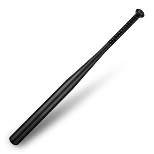 Queiting 82cm Baseballschläger Stahl Baseballschläger Baseball Schläger Softball Sportausrüstung Für Die Tägliche Freizeit Und Sportler (Legierter Stahl, Schwarz)