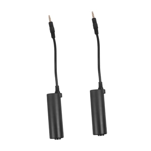 Abaodam 2 x E-Gitarren-Adapterkabel, Zubehör, Audio-Schnittstellenkabel für Gitarreneffekte, abnehmbares Instrument, Bass-Effekt-Adapter für Smartphone, kompatibel mit Produkten