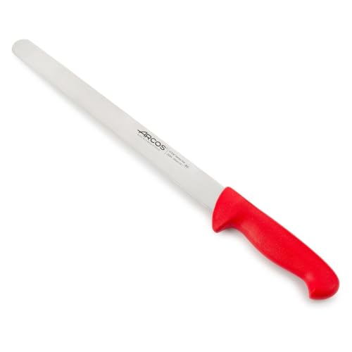 ARCOS Schneidemesser/Schinkenmesser aus Nitrum Edelstahl - Klinge 300 mm, Ideal für Präzises Schneiden und Tranchieren von Verschiedenen Lebensmitteln - Schwarz, Serie 2900