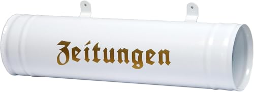 Zeitungsrolle, Zeitungsbox, Zeitungsrohr Neu, Farbauswahl Wetter- und UV-beständig Weiss