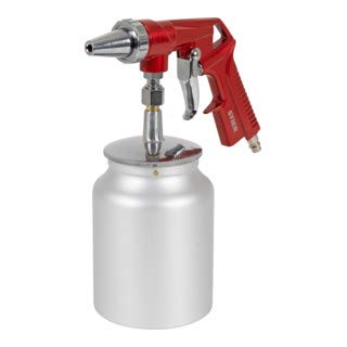 STIER Sandstrahlpistole, 5 - 10 bar, Sandstrahlgerät, Sandstrahler, Düsendurchmesser 3,5 mm, Luftbedarf 120 l/min, für Körnung 0,2 - 0,8 mm, entfernt Rost & Farbe
