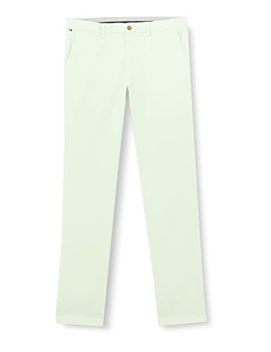 Tommy Hilfiger Herren 1985 Bleecker Slim Flex Chino Hose, Accent Green, 34 W/34 L