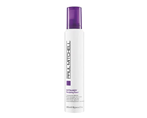 Paul Mitchell Extra-Body Sculpting Foam - Schaumfestiger für mehr Volumen und Glanz, Haarschaum ideal für feines Haar, 200 ml