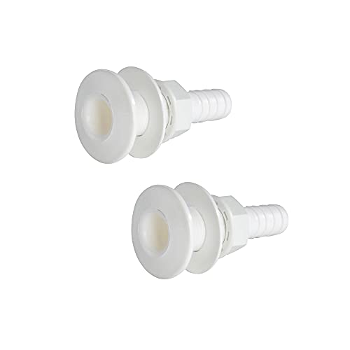 1 Paar Meeresablauf Kunststoff weiß 3/4"