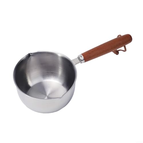 Zilimontt Edelstahl-Topf, Milchtopf, Butterwärmer, Mehrzweck-Kochschmelztopf, kleine Ölpfanne für Induktion, Gas, Elektroherd, spülmaschinenfest (300 ml)