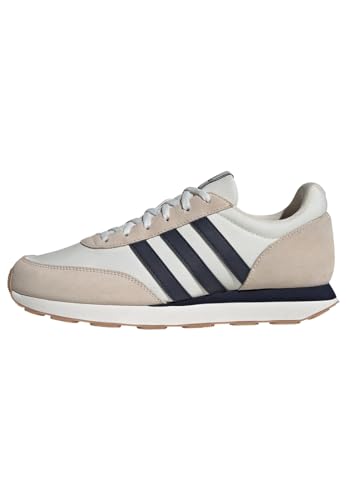 adidas Herren Run 60s 3.0 Leather Shoes Schuhe, Wonder White/Legend Ink/Core White, 40 2/3 EU