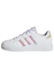 adidas Grand Court Lifestyle Lace Tennis Shoes Tennisschuhe, Cloud White/Iridescent/Cloud White, 36 2/3 EU