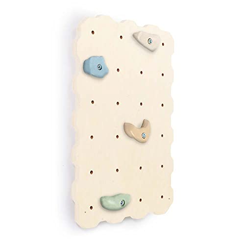 MAMOI® Kletterwand für kinderzimmer, Klettergerüst und spielgeräte Indoor, Klettern mit Klettergriffe für Kinder, Klettersteine, Kletterturm mit Griffe, Turngeräte, Montessori