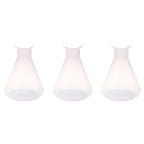 Remingtape 3X 500 Ml Klare Kunststoff Laborchemikalie Erlenmeyerkolben Vorratsflasche