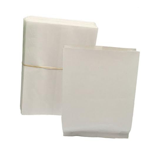 Homoyoyo 100Stücke Fettbeständige Kraftpapier Tüten Für Lebensmittelverpackung Öl Wasserfeste Papiertüten Für Snacks Sandwiches Frittierte Lebensmittel Kekse Für Takeaway