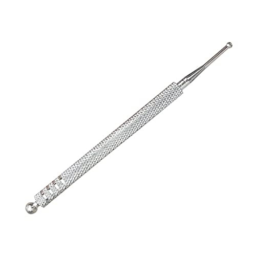 Akupressurstift, Meridianstift Akupressur Stab, Akupressurstift Massage Stift, Akupunktur-Stäbchen ​Narbenpflege Edelstahl, Länge 10 cm Kugel Ø 2/5 mm