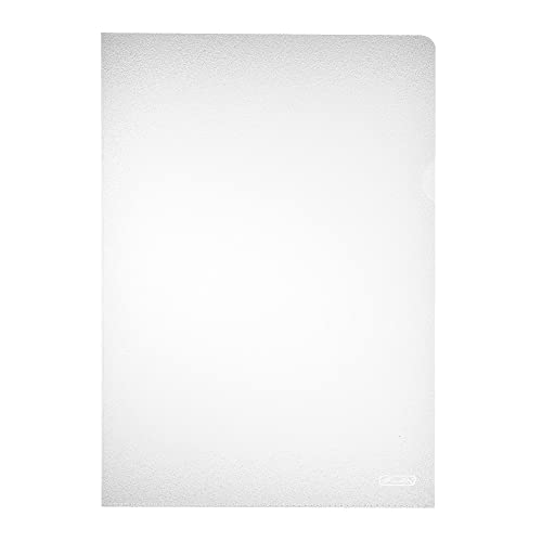 Herlitz 10843753 Aktenhülle A4 PP genarbt Eco., 100er Packung, dokumentenecht