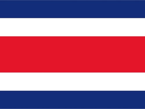 mrdeco Holzschild 20x30cm Costa Ricas Flag of Costa Rica Holz Schild