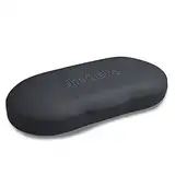 UpaClaire Clamshell Clip Case Leicht und tragbar Anti Druck Art Retro einfache Kurzsichtigkeit Brille Sonnenbrille Etui schwarz