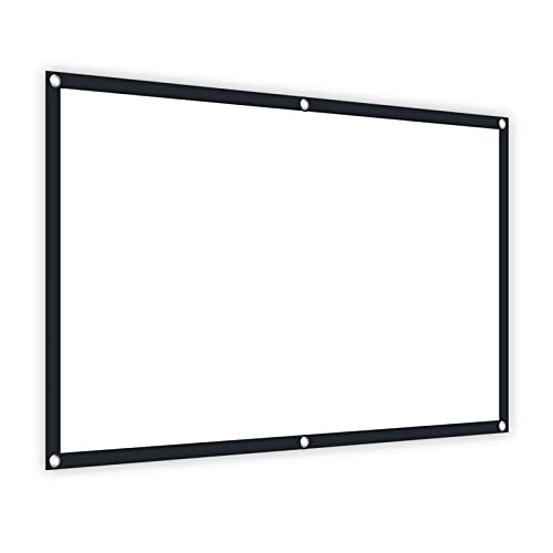 MorNon Heimkino Beamer Projektionsleinwand Leinwand Faltbar Leinwand Projektor Projektion Bildschirm Heimkino Beamer für Heimkino Präsentation Schule und Business Inkl
