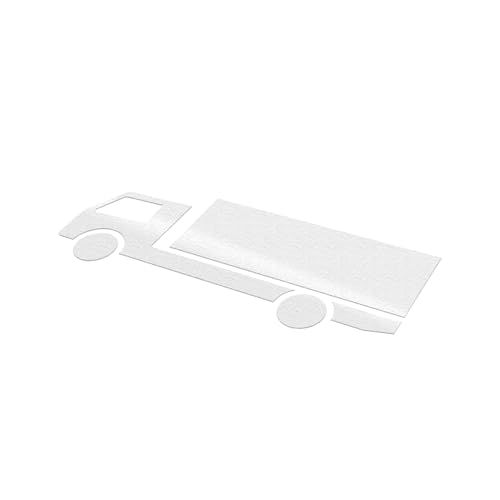 Betriebsausstattung24 Thermoplastische Bodenmarkierung - LKW - Farbe: Weiß - Größe: 200,0 x 75,0 cm - Zur Kennzeichnung von Pflastersteinen und Parkplätzen