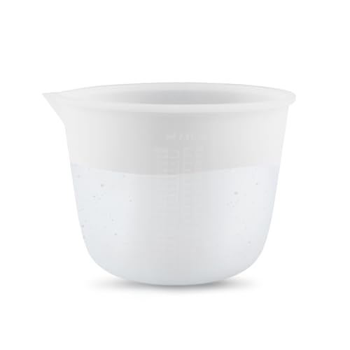 YZROHYI Becher Silikon Messbecher Gießpulver 1000 ml,Gips Gießen Zubehör,Silikonschüssel zum Giessen,Anrührbecher Silikon Mixbecher für Raysin,Epoxidharz Messbecher,Gipsbecher Zum Gießen für DIY
