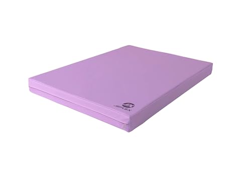Jeflex - Lila Weichbodenmatte & Turnmatte 100 x 70 x 8 cm MADE IN GERMANY/KInder Gymnastikmatte/platzsparende Fitnessmatte & Yogamatte/dicke Sportmatte für Kinderzimmer