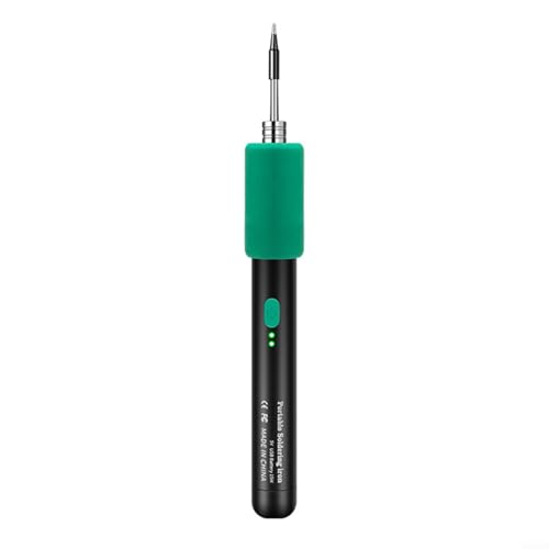 Tragbarer, wiederaufladbarer USB-Lötkolben, 15 W, schnurlos, schnelles Heizwerkzeug mit austauschbaren Spitzen, Typ-C-Aufladung für Heimwerker-Projekte, Elektronik-Reparatur