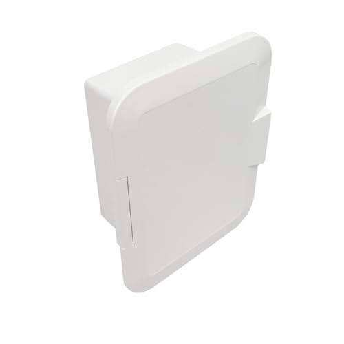 GATE14® Nischendusche für Boot mit Tür aus ABS, Weiß