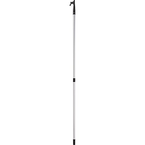 AWN Bootshaken teleskopierbar 1,17–2 m, schwimmfähig, aus eloxiertem Aluminium, Rutschfester Griff, robuster Nylon-Haken, leicht & stabil, Anlegehilfe & Bootszubehör