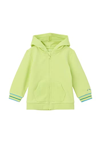 s.Oliver Junior Baby Boys 2130739 Sweatjacke mit Kapuze, grün 7040, 86