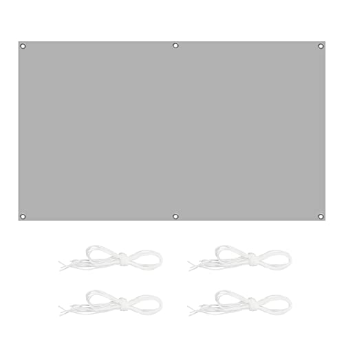 Outdoor-Sonnensegel, wasserdicht, rechteckig, 2 m x 2,8 m, staubdicht, winddicht, hellgrau, inklusive Befestigungsset für Garten, Hof, Party, Sonnenschutz-Experte