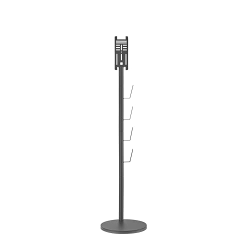 PureMounts Staubsauger Ständer Halterung universal kompatibel mit Dyson, Philips, Samsung, Bosch, Miele, Anyson, Xiaomi, Bodenständer, Zubehör Halter, Schwarz