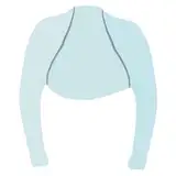 Yeeteepot UV Schutz Bolero Damen Sonnenschutz Schal Eisseide Armstulpen Kühlschal Armmanschetten Sommer Cardigan Armlinge Schultertuch Hellblau Große