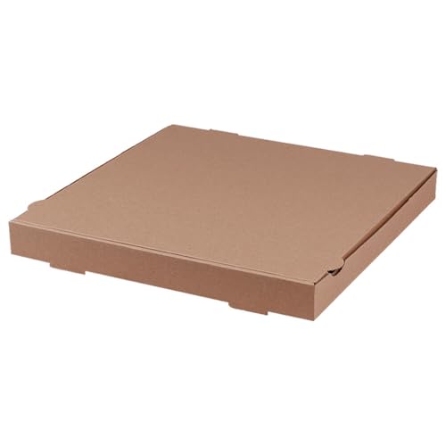 Wertpack Pizzakarton braun Kraftpapier unbedruckt 36 x 36 x 4,2 cm, 100 Stück