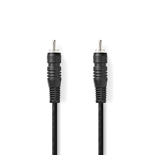 NEDIS Audiokabel Digital Cinch-Stecker auf Cinch-Stecker, 1,0 m, Schwarz