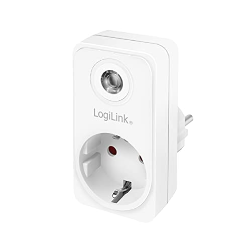 LogiLink Steckdosenadapter (1x CEE 7/3 Schutzkontakt) mit Dämmerungssensor