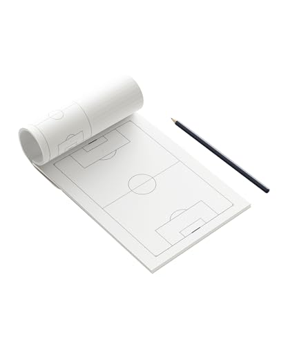 Cawila Pro Notepad, Fußball Taktikblock, DIN A4, 50 Blatt