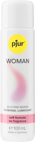 pjur WOMAN (100ml) - Gleitgel für Frauen auf Silikonbasis - für prickelnden Sex und längeren Spaß - optimal für empfindliche Haut