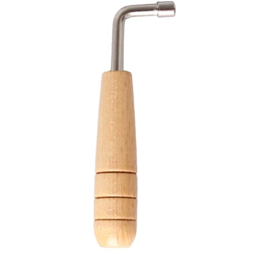 Klavier-Stimmwerkzeuge, L-förmiger Stimmschlüssel, Metall-Klavier-Stimmgerät, rutschfester Stimmschlüssel, Holzgriff, Klavierschlüssel, verstellbar, robust, rutschfest, Stimmschlüssel für Zuhause