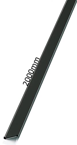 Alu-Blechstreifen 2m lang, 40mm breit, Alublech Streifenblech Alustreifen Dachblech Fassadenblech für Dachbau und Fassadenbau in anthrazit grau RAL 7016 (40mm x 2.000mm)