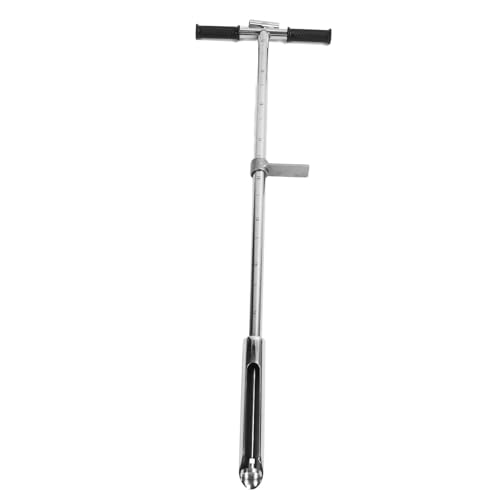 Bodenprobensonde mit Pedal und Griff, Edelstahl-Bodentest-Bodensondenstab Garten-Bodensonde, für Bodenproben, Pflanzenpflege, Garten, Rasen, Bauernhof, 105 Cm