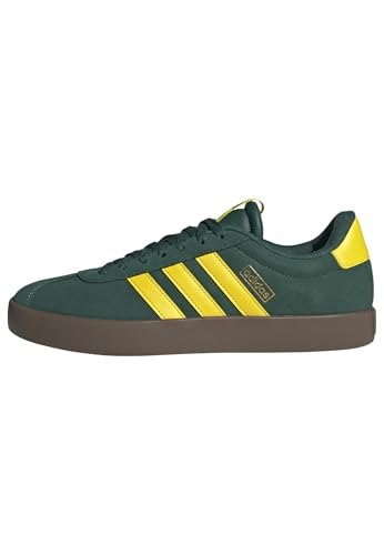 adidas Herren VL Court 3.0 Shoes Schuhe, Collegiate Green/Yellow/Gold Metallic, 44 2/3 EU