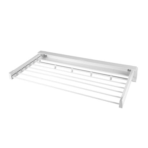 LENDISIY Wäscheständer Wandmontage, Wäschetrockner Wand Ausziehbar, Platzsparender Wandwäschetrockner Trockenständer für Waschküche, Badezimmer