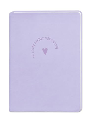 Terminplaner Lederlook 2026 Lavender: Terminplaner Lederlook A6