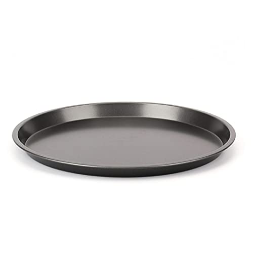 KWSVFNKQT 6/8/9/10 Zoll Runde Pizzaplatte Pizzapfanne Tiefer Teller Tablett Kohlenstoffstahl Antihaft-Backwerkzeug Backform Pfannenmuster (Color : 8inch black 04)