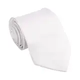 SHUBEIEUMI Herren Krawatten, Klassische Schmale Krawatte 5 cm für Herren, für Büro oder Festliche Veranstaltunge-white