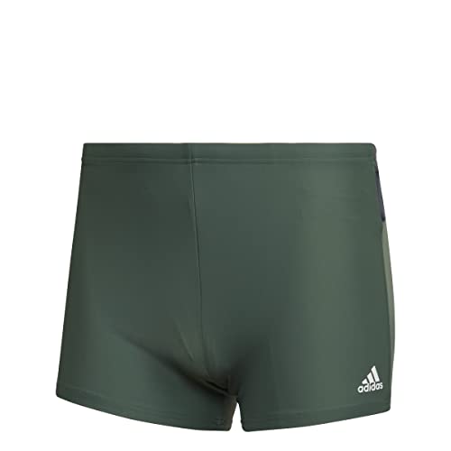 adidas Mens Boxer Swimwear Block Boxer, Green Oxide/Grey Six, HI1628, 9