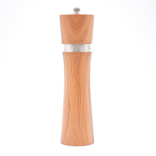 Haramgcourt gewürzmühlen mit keramikmahlwerk 22cm akazienholz Salzmühle Manuell salt Grinder wooden pepper mill Einzeln Pfeffermühle Holz