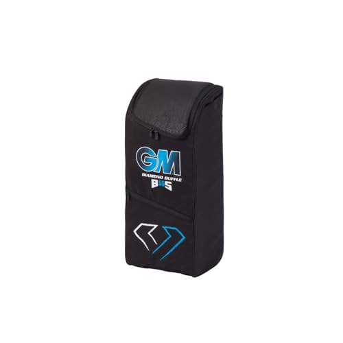 Gunn & Moore GM Cricket-Seesack, Diamond BS55, Ben Stokes, integrierte Schlägertasche, Volumen 55 Liter, Robustes 600-Denier-Polyester, Schwarz und Blau