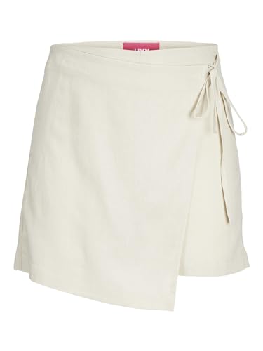 JACK & JONES Damen Jxmary Linen Hw Skort PNT Skort, Beige, XS