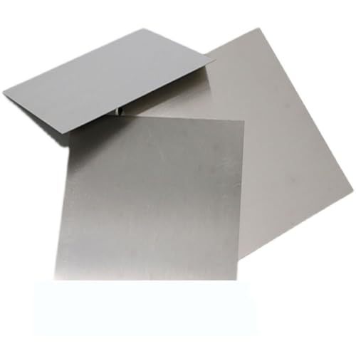 SLDMJFSZ Reine Zink-Zn-Blechplattenfolie für Wissenschaftslabor, 100 mm x 100 mm x 0,5 mm bis 5 mm (3,93 Zoll x 3,93 Zoll x 0,02 Zoll bis 0,1 Zoll), 3 Stück,100mmx100mmx2.5mm